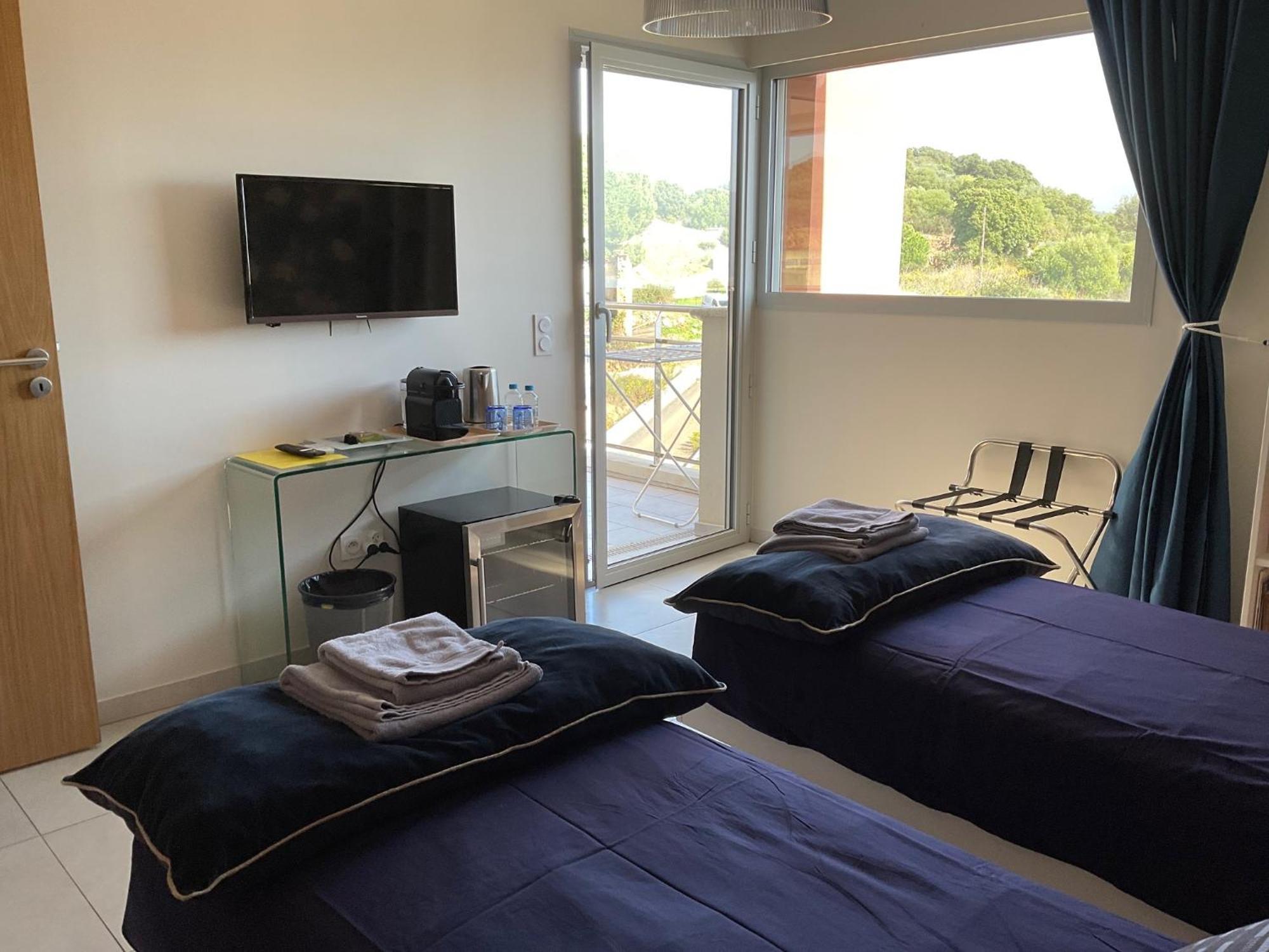 Avec 2 D'hotes Pour 1 A 4 Personnes Avec Terrasse, Vue Mer, Parking Prive, Proche Port Et Aeroport Couette-café 4*